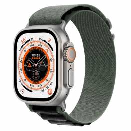  Apple Watch Ultra Nylon Loop Strap - Grön/Svart