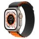 Apple Watch Ultra Nylon Loop Strap - Svart/Orange