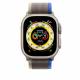 Nylon Loop rem för Apple Watch Ultra och Watch 44/45mm - Grå/Blå