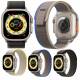 Nylon Loop rem för Apple Watch Ultra och Watch 44/45mm - Beige/Gul