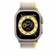 Nylon Loop rem för Apple Watch Ultra och Watch 44/45mm - Beige/Gul