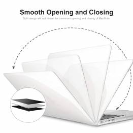  Skyddande MacBook Air 13,6" 2022 Crystal topp- och bottenkåpa - Transparent