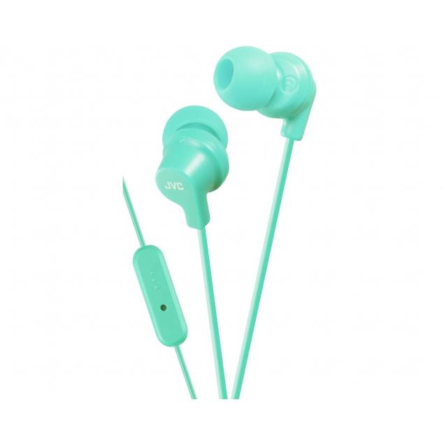 JVC in-ear hörlurar med fjärrkontroll och mikrofon - Mintgrön