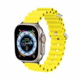 Ocean silikonrem för Apple Watch Ultra och Watch 44/45mm - Gul