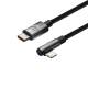 Baseus MVP 2 robust USB-C till Lightning-kabel med vinkel - 1m - Svart