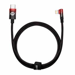 Baseus MVP 2 robust USB-C till Lightning-kabel med vinkel - 1m - Röd