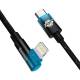 Baseus MVP 2 robust USB-C till Lightning-kabel med vinkel - 1m - Blå