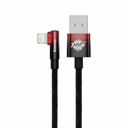  Baseus MVP robust USB till Lightning-kabel med vinkel - 1m - Röd