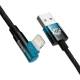 Baseus MVP robust USB till Lightning-kabel med vinkel - 1m - Blå