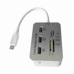 USB-C-docka med SD, Micro SD och 3x USB
