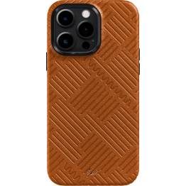 MOTIF iPhone 14 Pro Max 6.7" cover - Brun (Stripes)