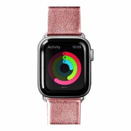 METALLIC LEATHER Apple Watch 38 / 40 / 41 mm rem - Rose (38/40Mm)