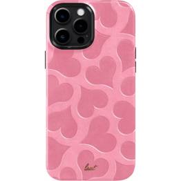 MOTIF iPhone 14 Pro Max 6.7" cover - Lyserød (Heart)