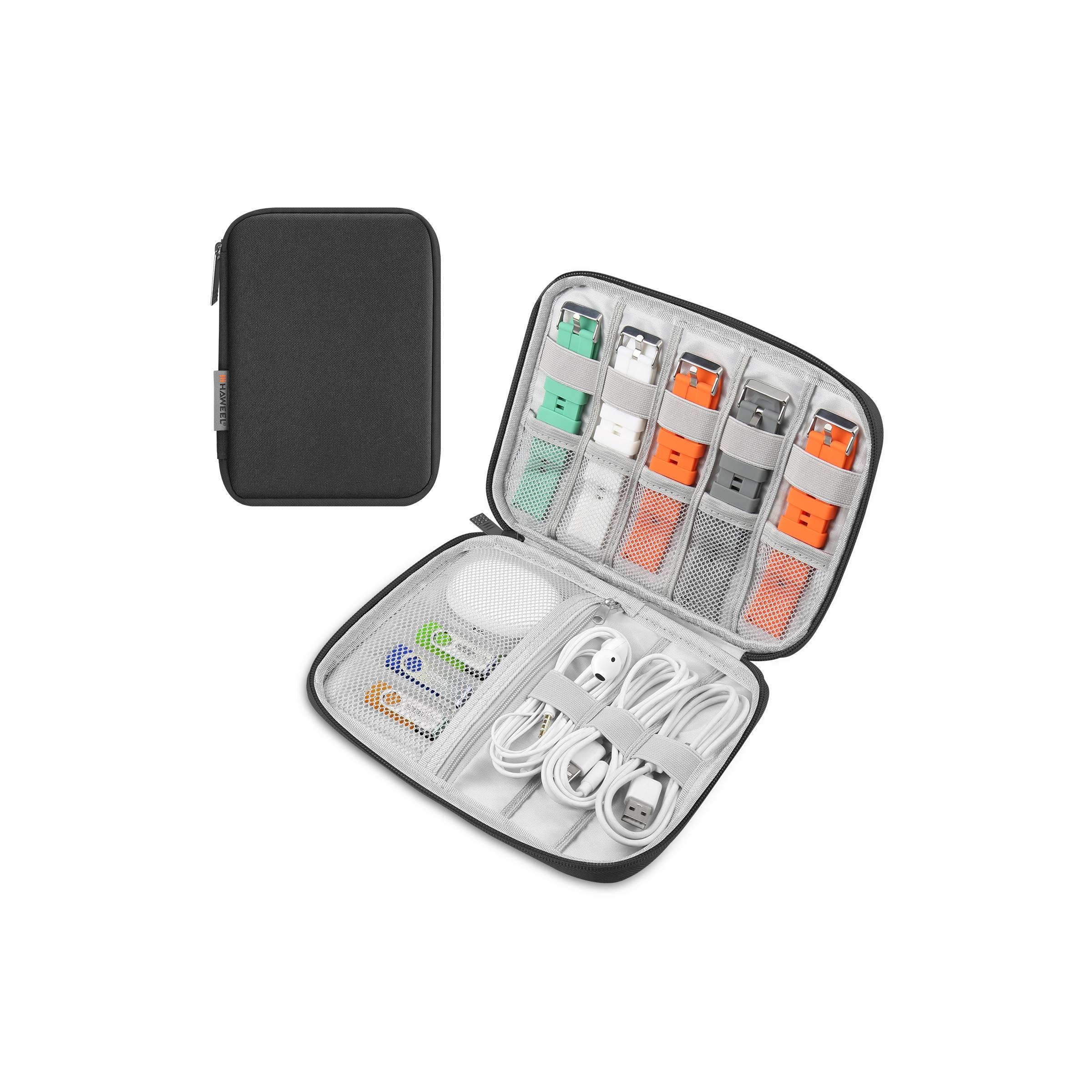 Vaska För Apple Watch Garmin Etc. Klockarmband Kablar Laddare Svart Farg Sort