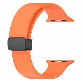  Silikonrem till Apple Watch Ultra med magnetlås - Orange