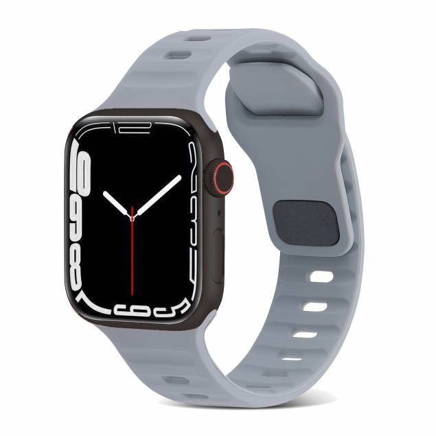 Sportrem i silikon för Apple Watch Ultra och 42/44/45mm - Gråblå