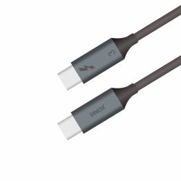  Sinox iMedia USB-C 4.0 100W-kabel med Thunderbolt 3 - 1m - Svart