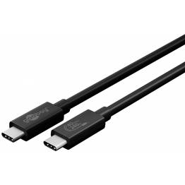  Goobay USB-C kabel 240W USB4 PD - 0,7m - Svart