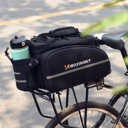  Cykelväska för bagagehållare med sidofack, regnskydd och bärrem - 35l