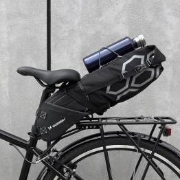  Stor sadelväska för cyklar med enkel installation - upp till 65cm och 12l