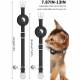 Halsband med AirTag-hållare för husdjur med klocka - Svart