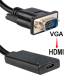VGA till HDMI-adapter med USB för ström och ljud - 1080p