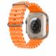 Ocean silikonrem för Apple Watch Ultra och Watch 44/45mm - Orange
