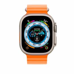  Ocean silikonrem för Apple Watch Ultra och Watch 44/45mm - Orange