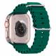 Ocean silikonrem för Apple Watch Ultra och Watch 44/45mm - Grön