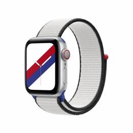 Apple Watch loopback-rem 42/44/45/49 mm - Vitt, svart, blått och rött