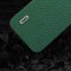ABEEL iPhone 15 Pro skal - Litchi läder textur - Grön