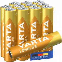 Varta Longlife alkaliska AAA-batterier - 12 st