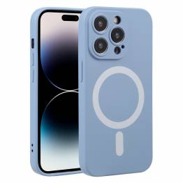 iPhone 15 Pro MagSafe silikonskal - Blå