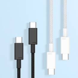  Vävd USB-C kabel 100W PD laddkabel - Svart - 0,5m