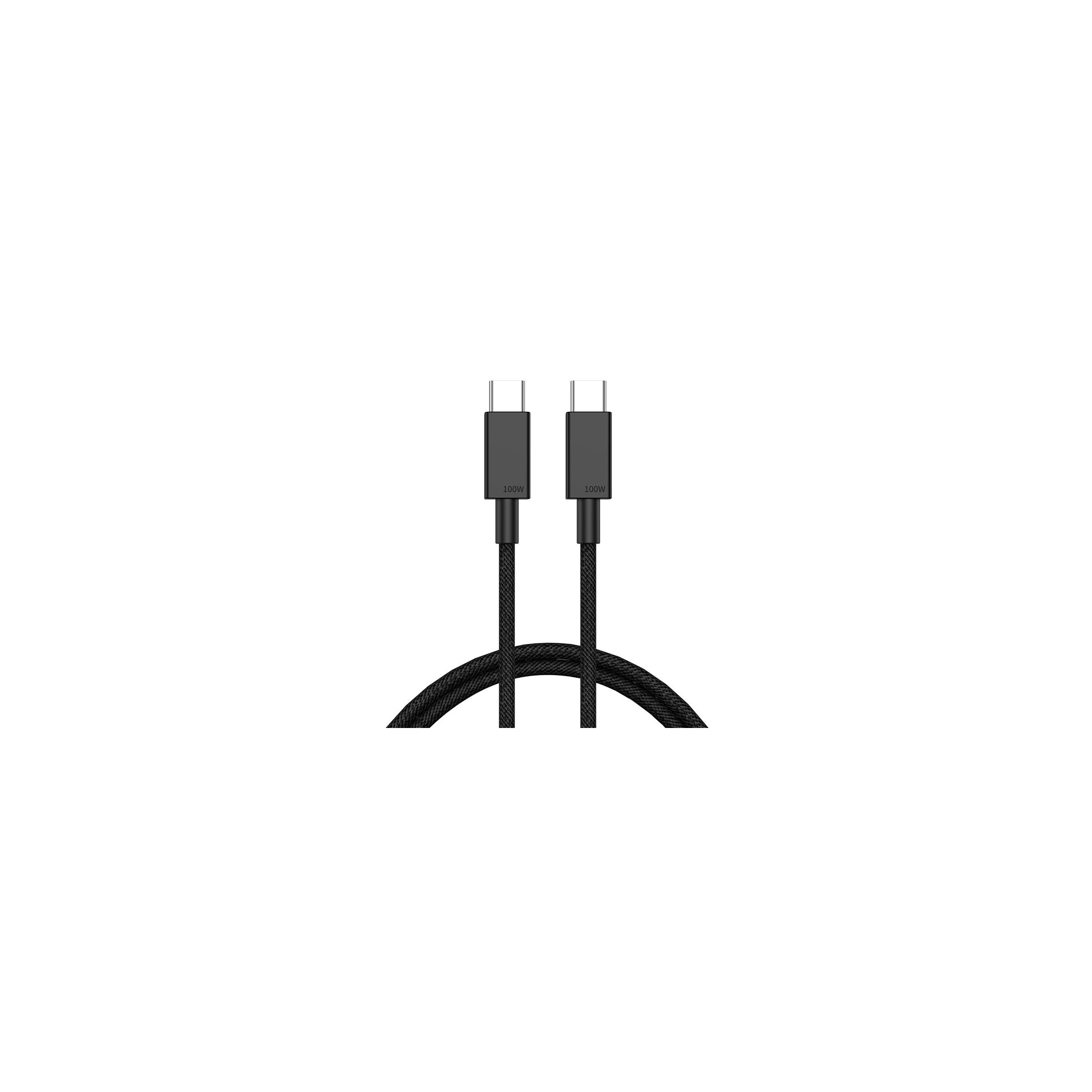 Vavd Usb C Kabel 100w Pd Laddkabel Svart 0 5m