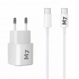  USB-C PD-kabel med 20W laddare för iPad / smartphones