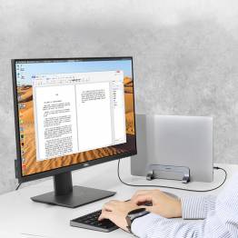  Ugreen justerbar hållare i aluminium för MacBook / laptop - 2 platser