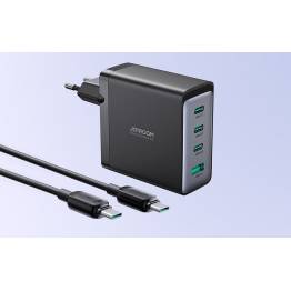 Joyroom GaN 4-portars USB-C/USB 100W PD Mac-laddare med 1,2 m USB-C-kabel