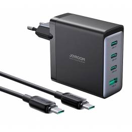 Joyroom GaN 4-portars USB-C/USB 100W PD Mac-laddare med 1,2 m USB-C-kabel