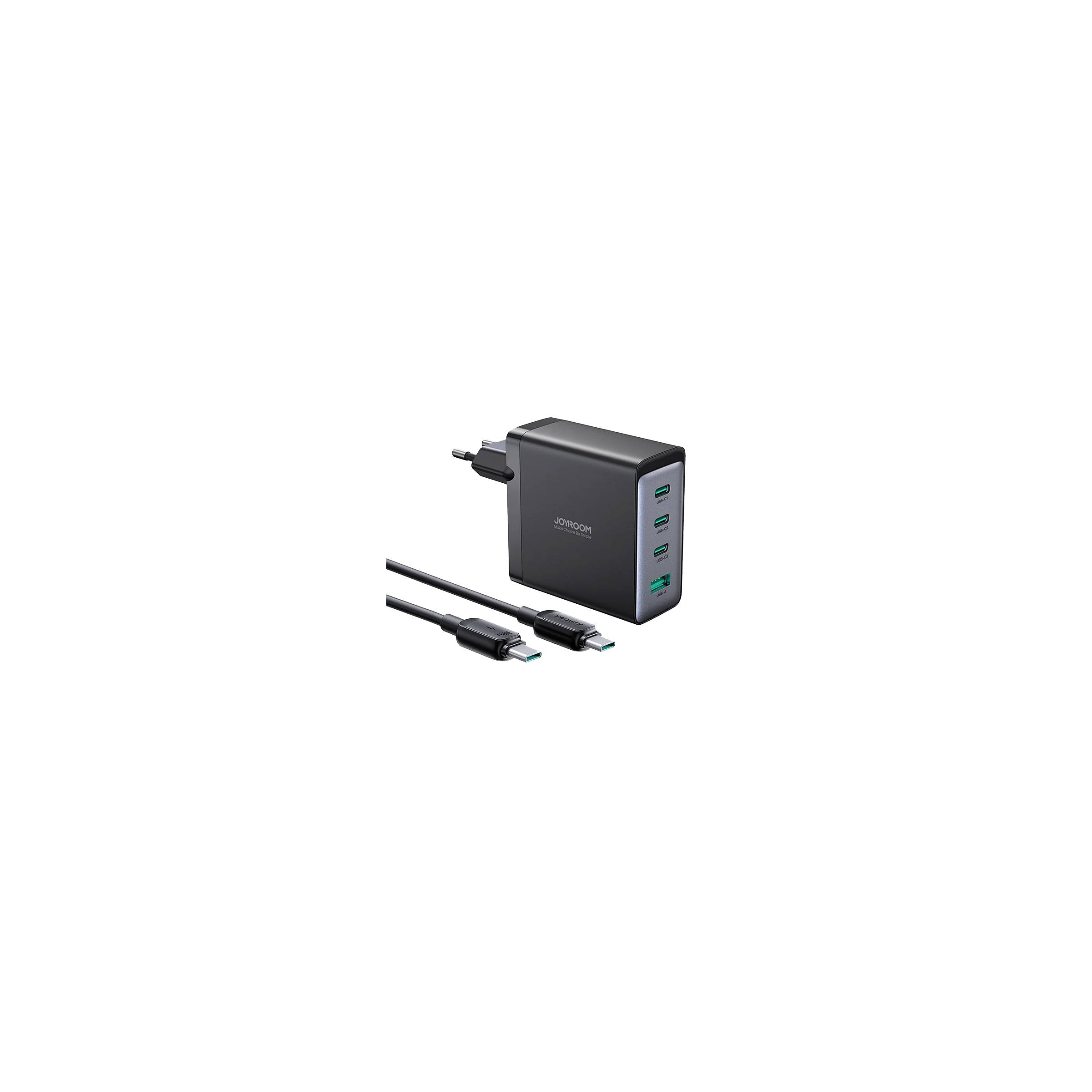 Joyroom Gan 4 Portars Usb C/usb 100w Pd Mac Laddare Med 1 2 M Usb C Kabel
