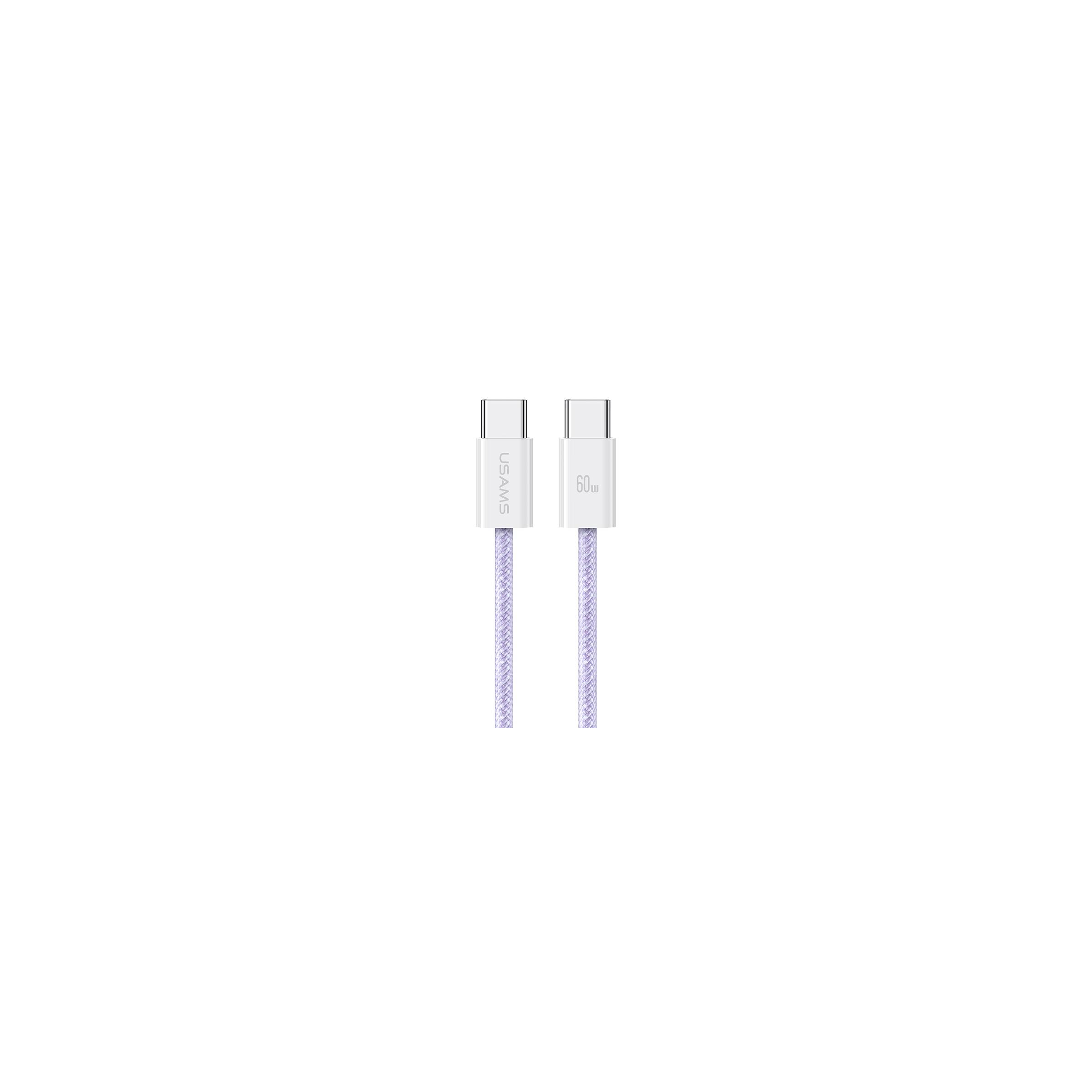 Usams Vavd Usb C Kabel 60w Pd Laddningskabel 1 2m Lila