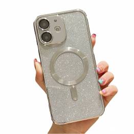 iPhone 11 MagSafe Glitter skal - Silver