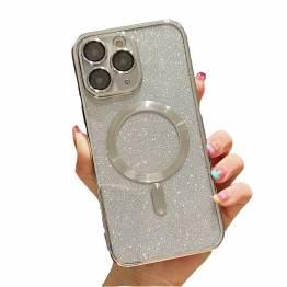 iPhone 11 Pro MagSafe Glitter skal - Silver