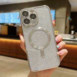  iPhone 11 Pro MagSafe Glitter skal - Silver