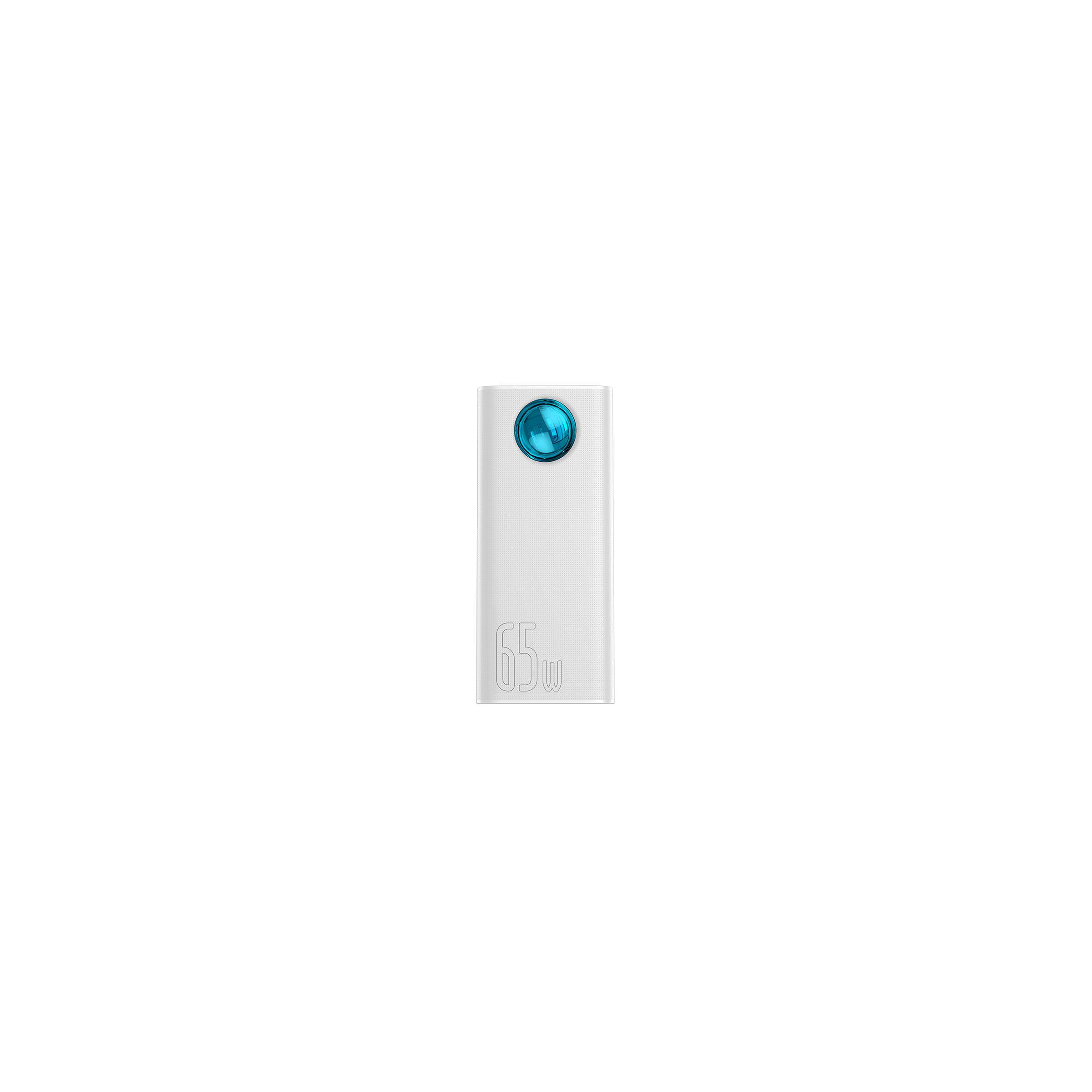 Kraftfull Baseus Powerbank 65w Macbook Laddare 30.000 Mah Vit