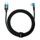 Baseus MVP robust USB till USB-C-kabel med vinkel - 2m - Röd