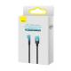 Baseus MVP robust USB till USB-C-kabel med vinkel - 2m - Röd