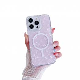 iPhone 13 / 14 MagSafe-skal med pärlglanseffekt - Rosa