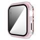 Apple Watch 4/5/6/SE 40mm lock och skyddsglas m diamanter - Silver