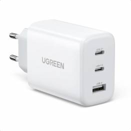 Ugreen kraftfull 3-port laddare med 2x USB-C PD och 1x USB-A - 65W